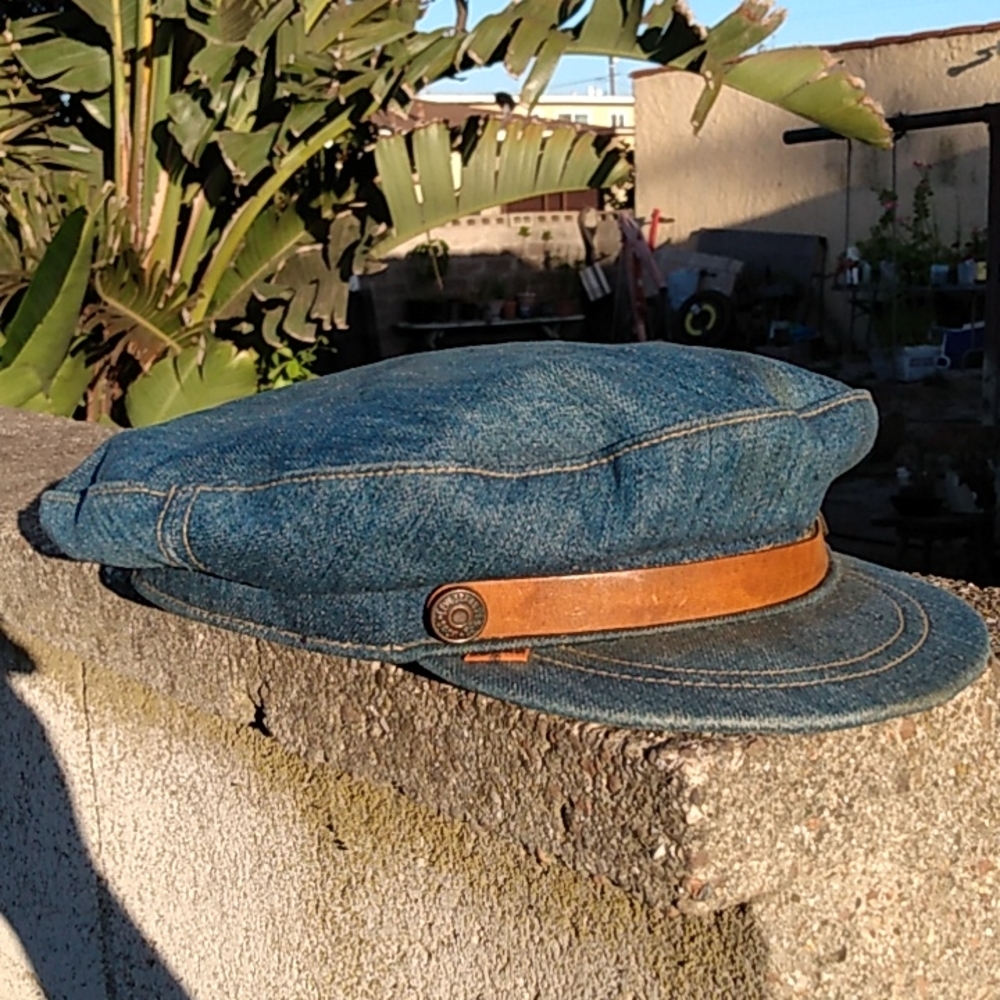 Vintage 60's LEVI'S Conductors Hat Orange Tap